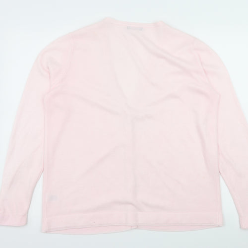 Bonmarché Womens Pink  Knit Cardigan Jumper Size M