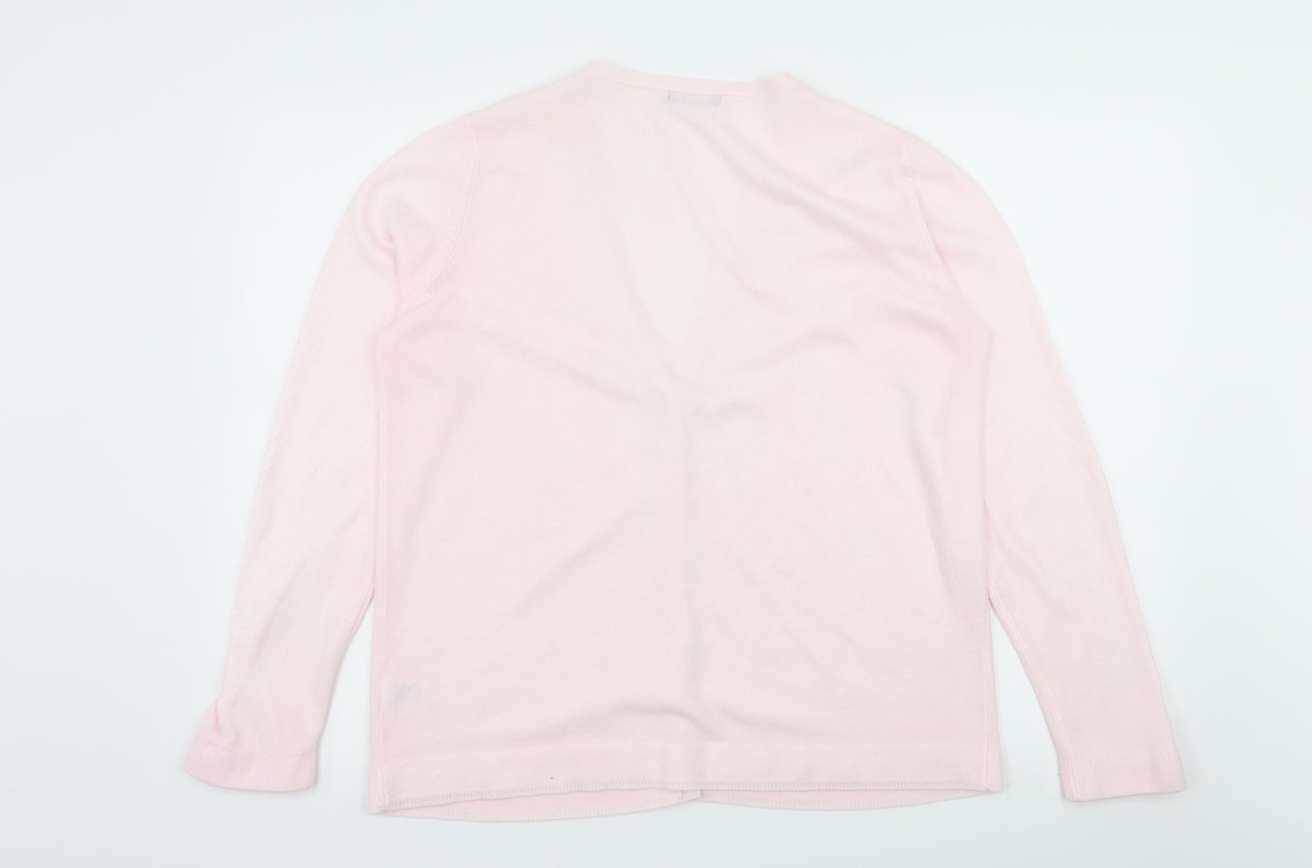 Bonmarché Womens Pink  Knit Cardigan Jumper Size M