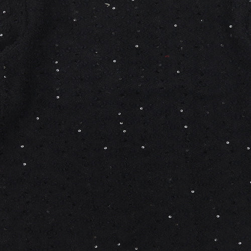Select Womens Black  Knit Cardigan Jumper Size 10