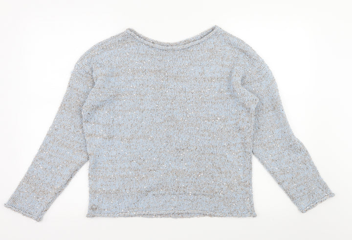 George Womens Blue  Knit Pullover Jumper Size 16
