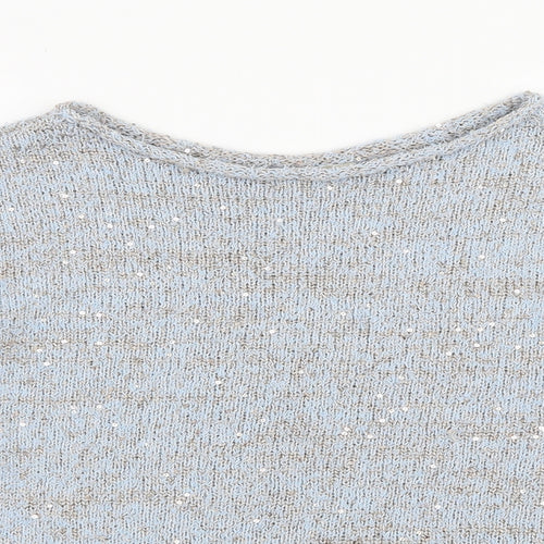 George Womens Blue  Knit Pullover Jumper Size 16