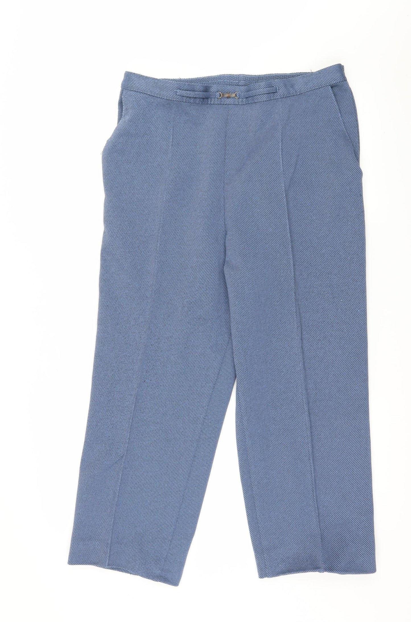 Preworn Womens Blue Striped  Trousers  Size 36 in L25 in