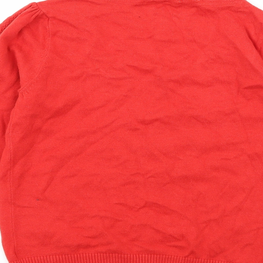 RJR.John Rocha Womens Red  Jersey Basic T-Shirt Size 12