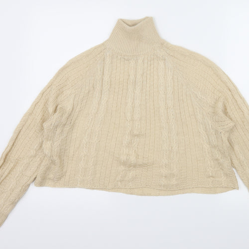 Preworn Womens Beige  Knit Pullover Jumper Size L