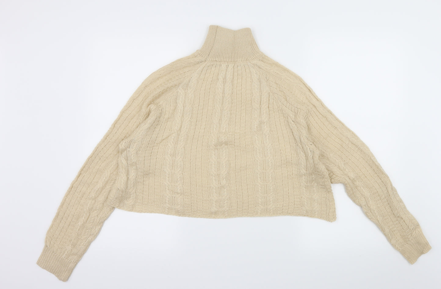 Preworn Womens Beige  Knit Pullover Jumper Size L