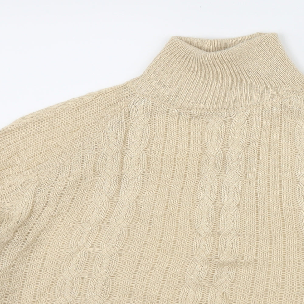 Preworn Womens Beige  Knit Pullover Jumper Size L