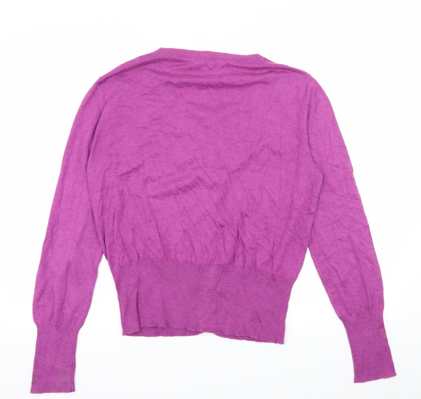 NEXT Womens Purple  Knit Cardigan Jumper Size L