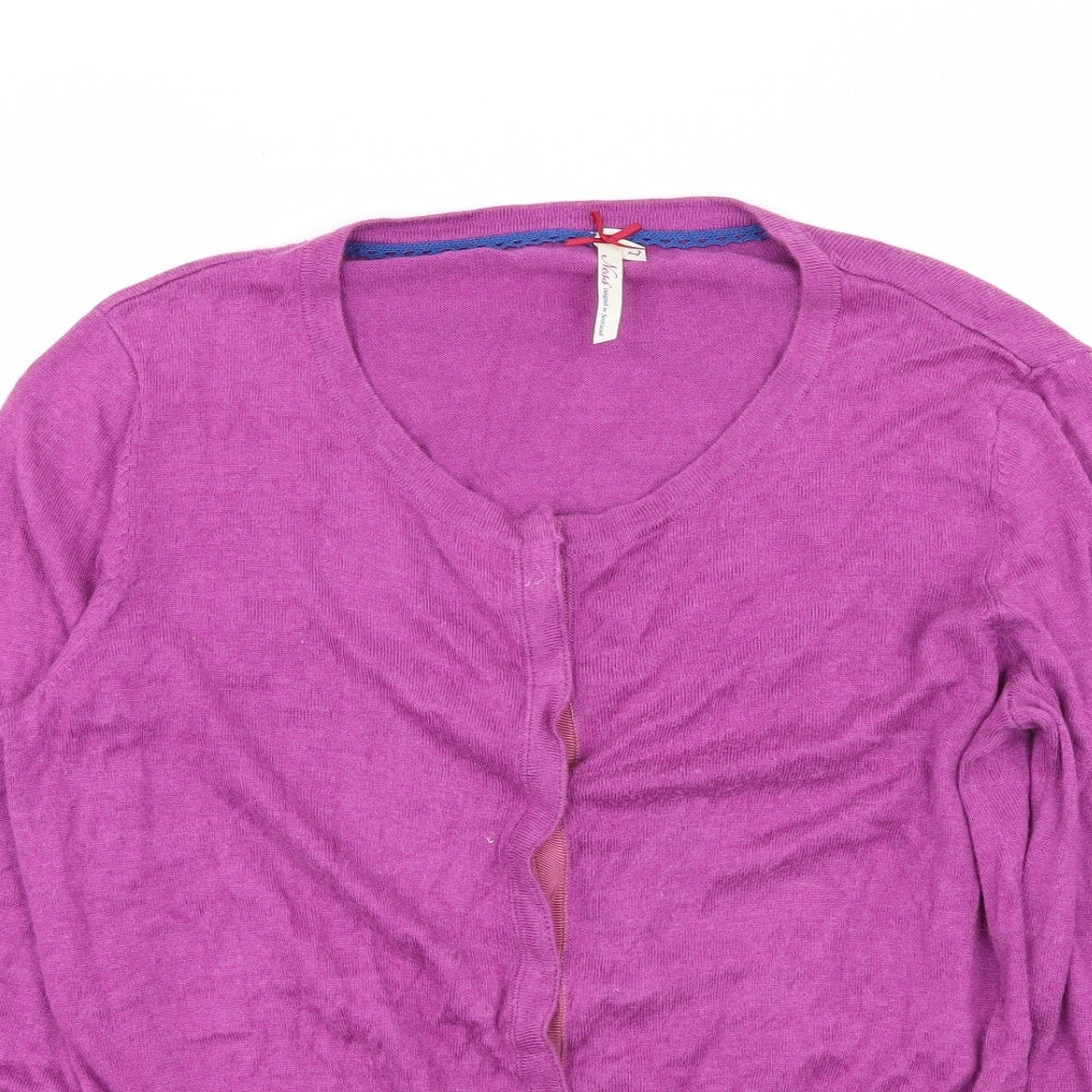NEXT Womens Purple  Knit Cardigan Jumper Size L