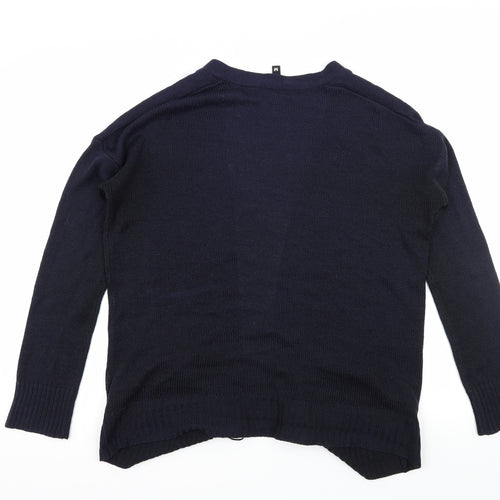 Divided by H&M Womens Blue  Knit Cardigan Jumper Size M