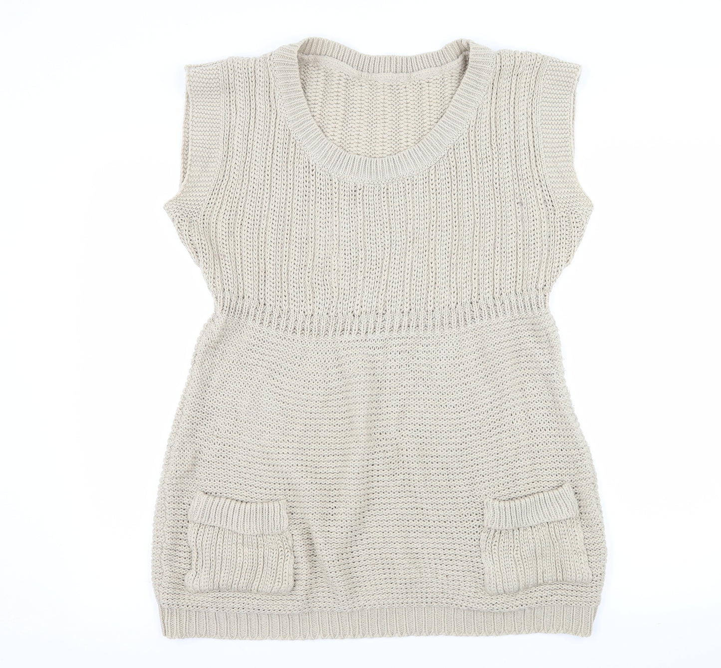 George Womens Beige  Knit Pullover Jumper Size 16