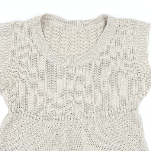 George Womens Beige  Knit Pullover Jumper Size 16