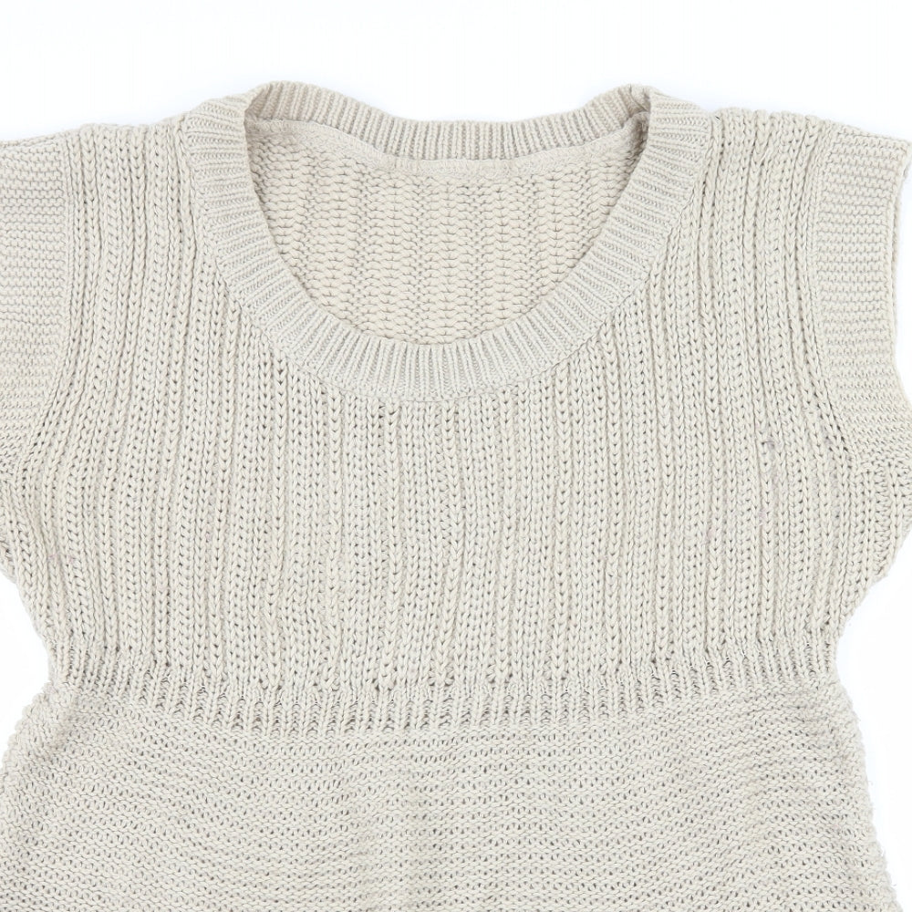 George Womens Beige  Knit Pullover Jumper Size 16