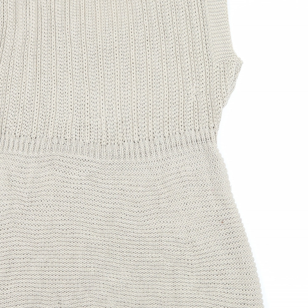 George Womens Beige  Knit Pullover Jumper Size 16
