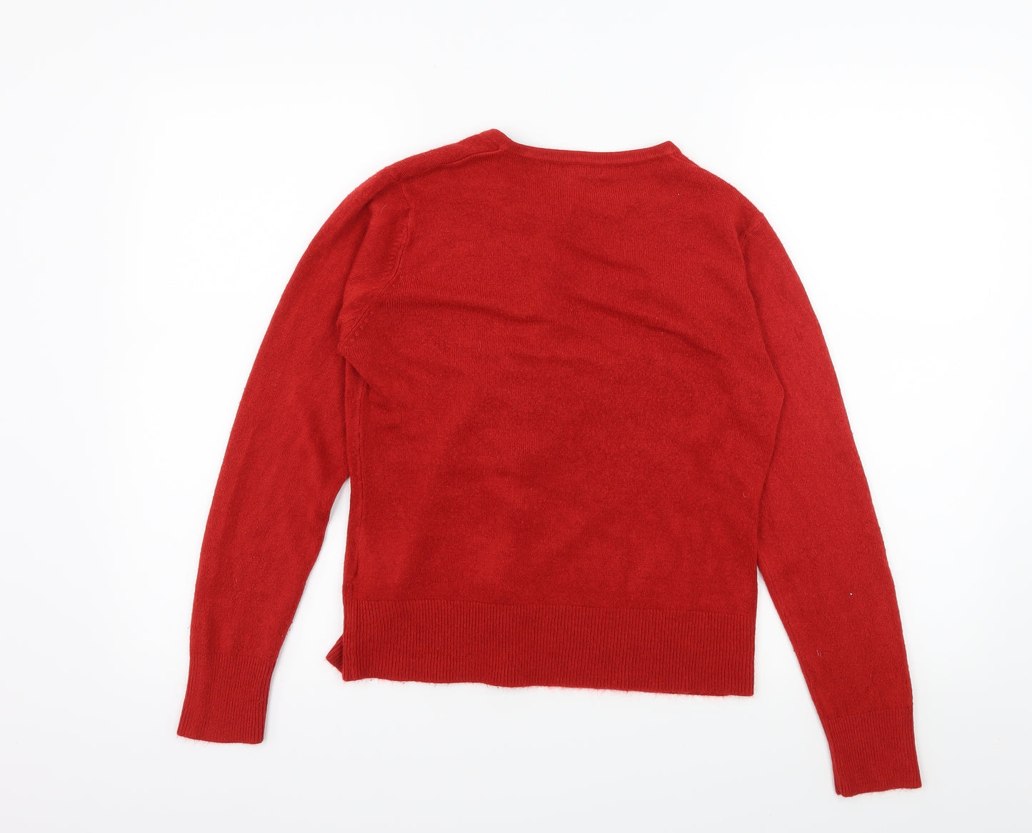 Debbie Morgan Womens Red   Cardigan Jumper Size S