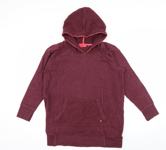 NEXT Womens Purple  Jersey Pullover Hoodie Size 10