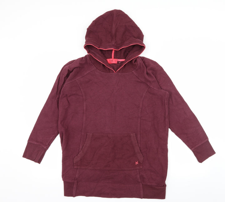 NEXT Womens Purple  Jersey Pullover Hoodie Size 10