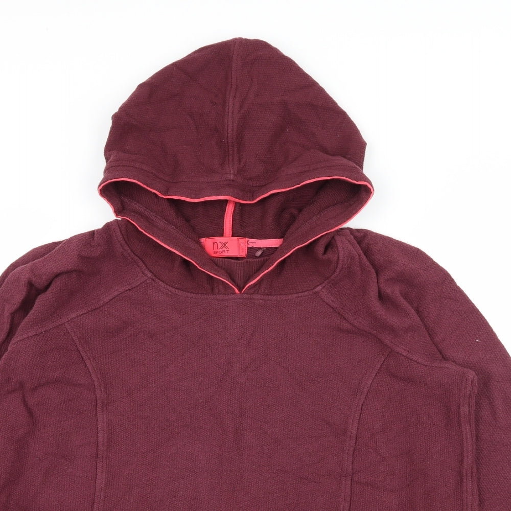 NEXT Womens Purple  Jersey Pullover Hoodie Size 10