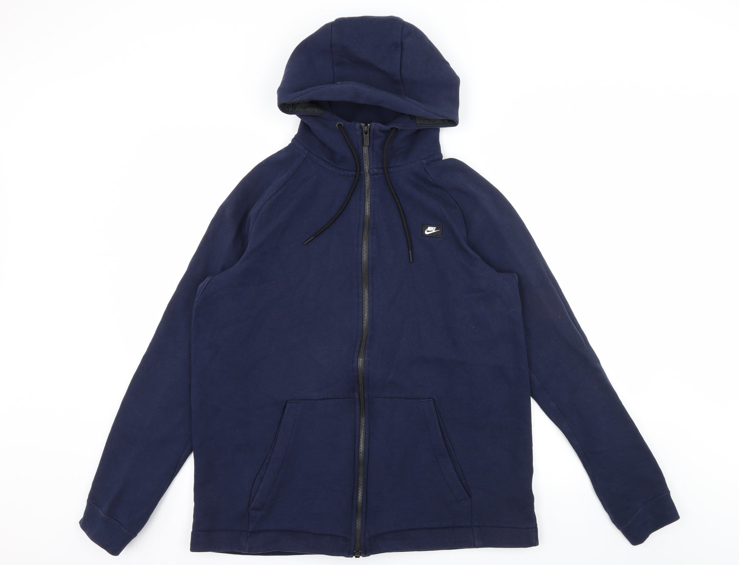 Nike Mens Blue  Jersey Full Zip Hoodie Size L
