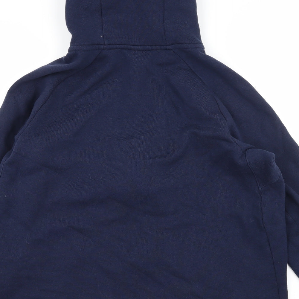 Nike Mens Blue  Jersey Full Zip Hoodie Size L