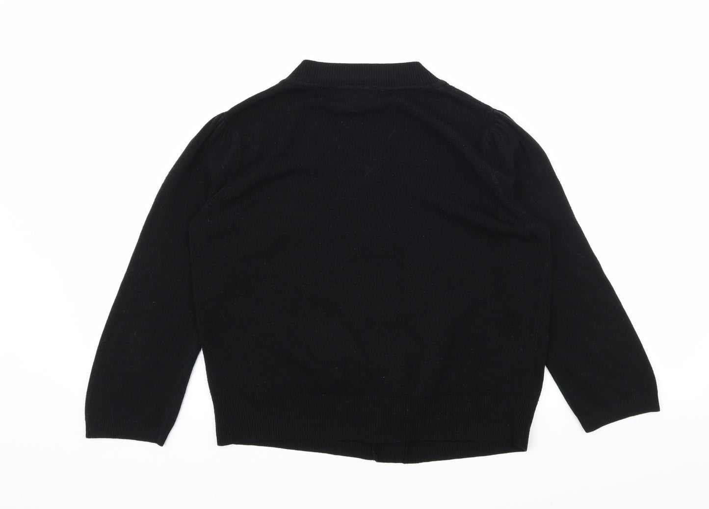 Papaya Womens Black  Knit Cardigan Jumper Size 12