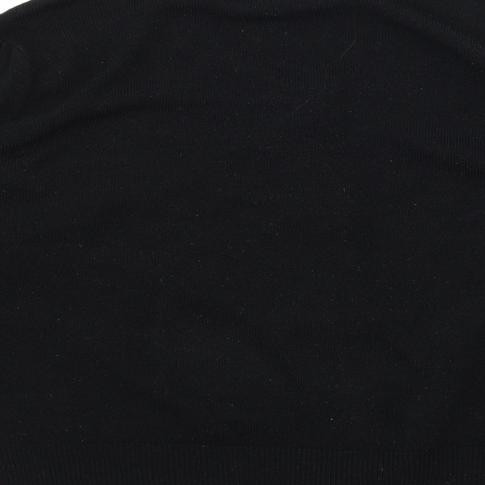 Papaya Womens Black  Knit Cardigan Jumper Size 12