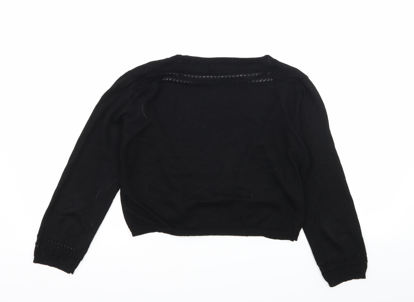 Atmosphere Womens Black  Knit Cardigan Jumper Size 10