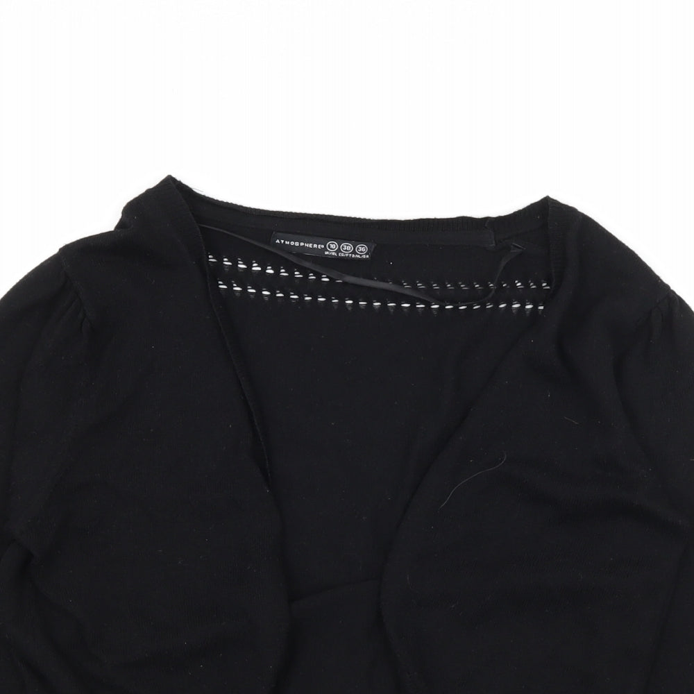 Atmosphere Womens Black  Knit Cardigan Jumper Size 10