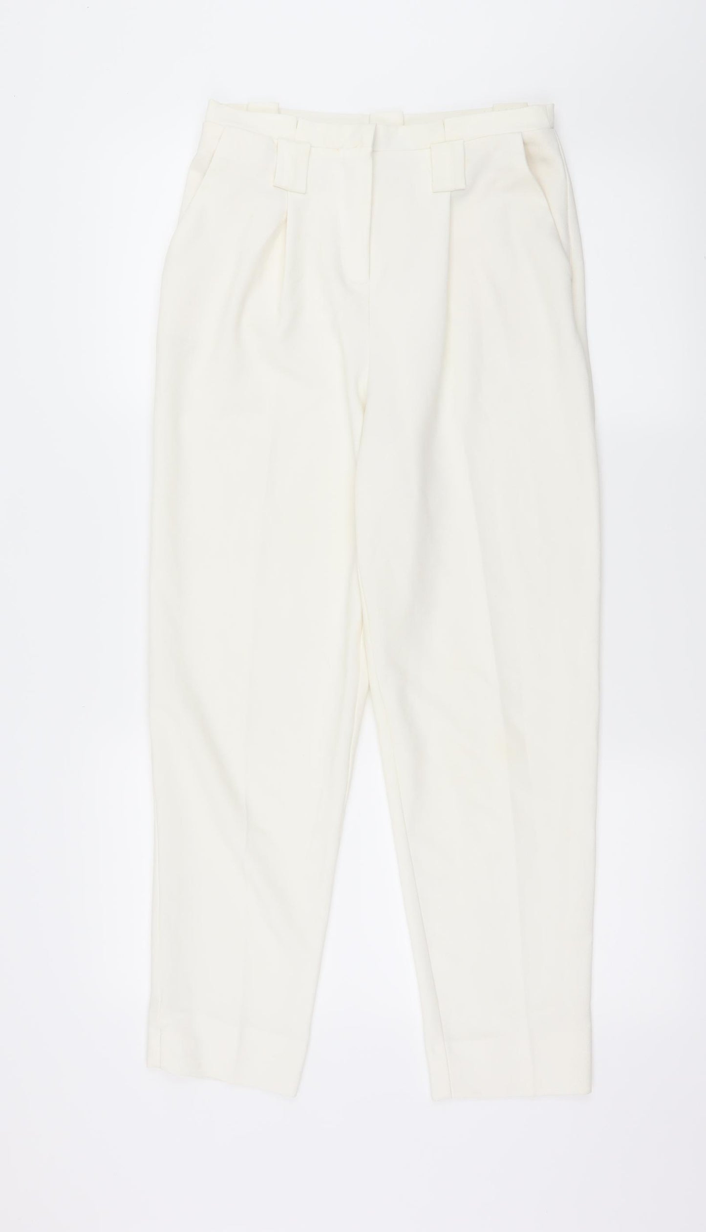 Topshop Womens White   Trousers  Size 8 L26 in