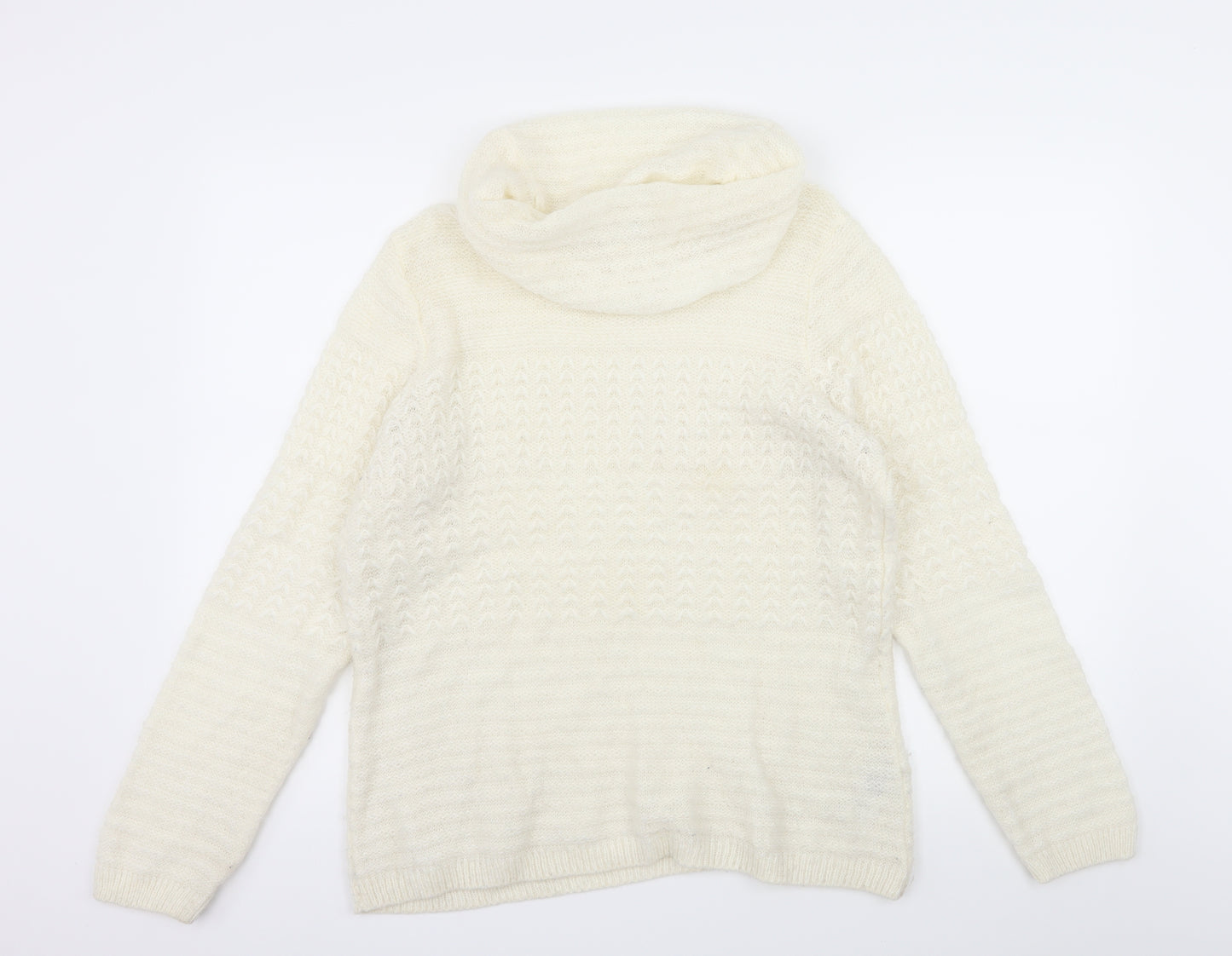 TU Womens Ivory  Knit Pullover Jumper Size 16