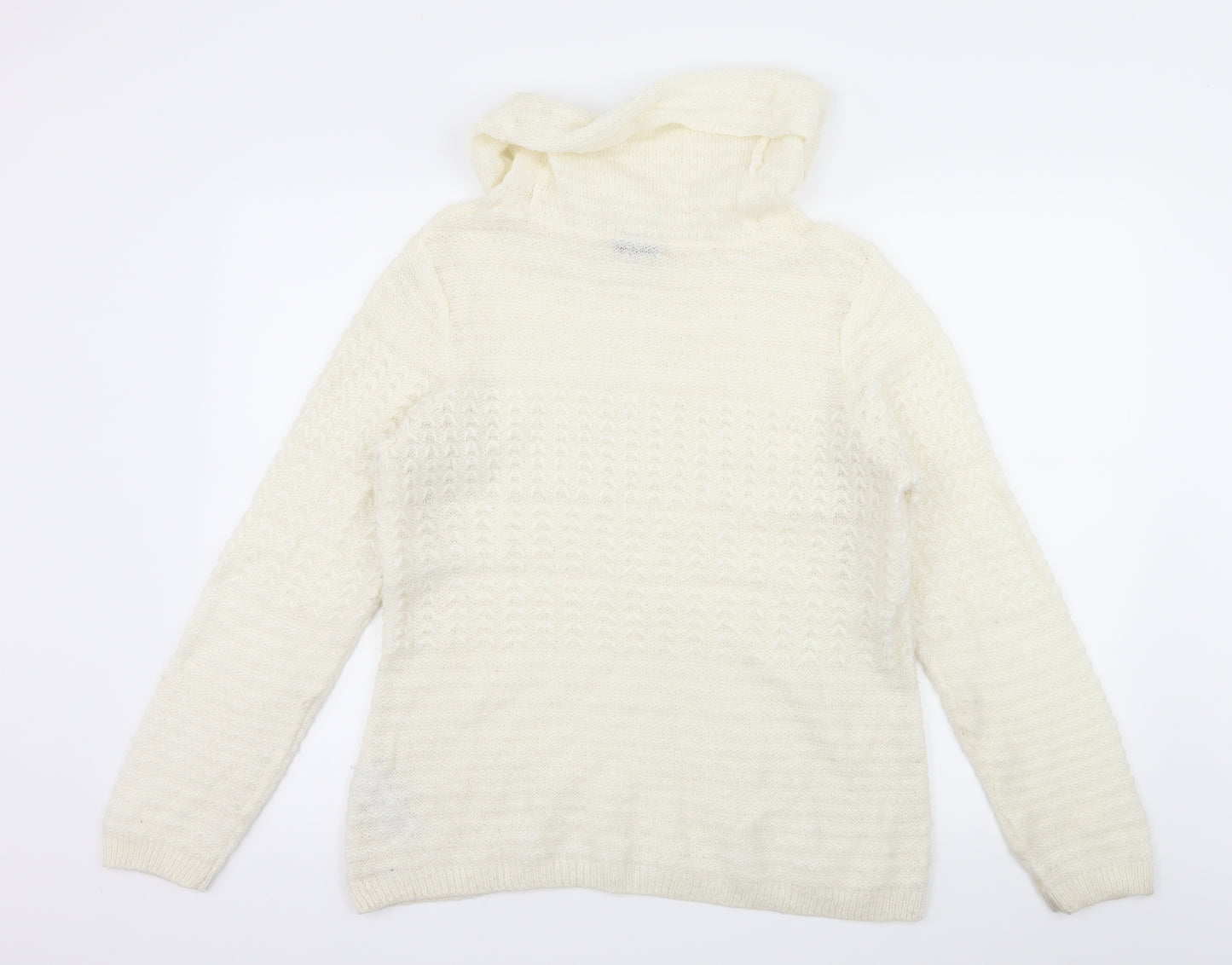 TU Womens Ivory  Knit Pullover Jumper Size 16