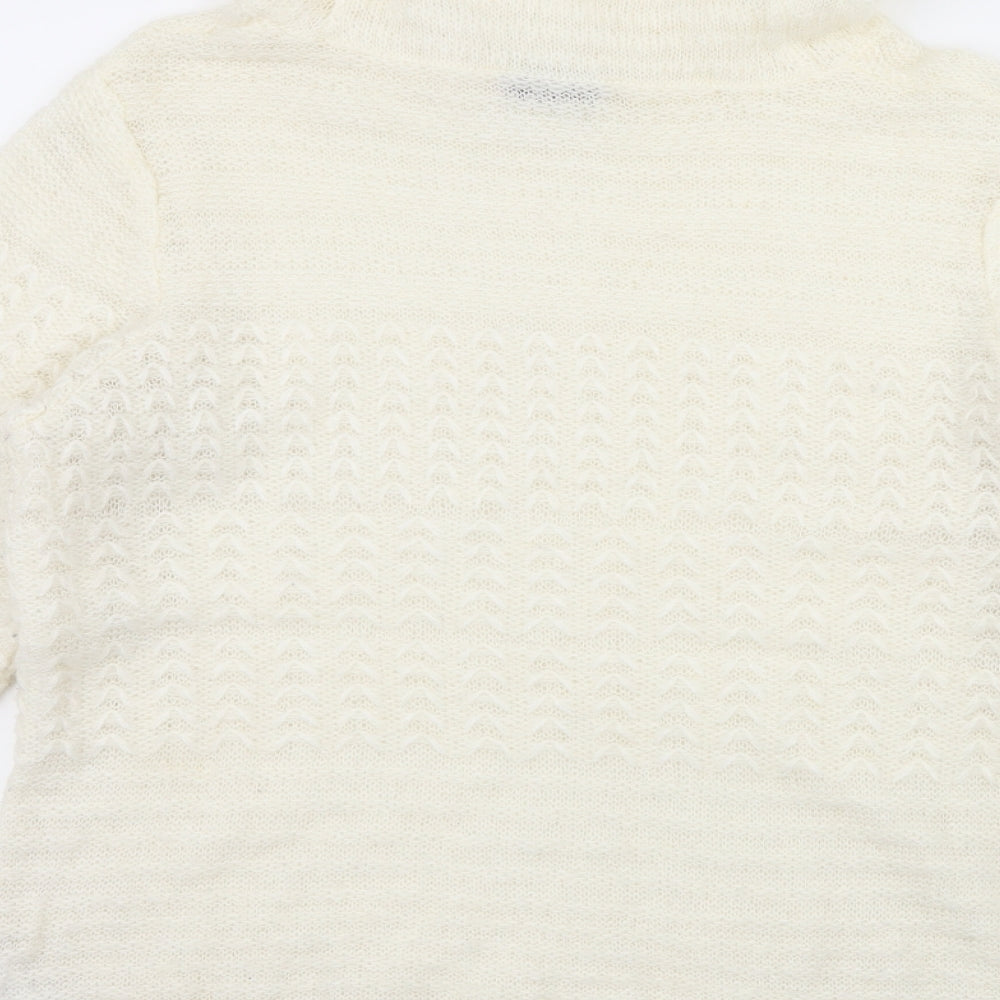 TU Womens Ivory  Knit Pullover Jumper Size 16