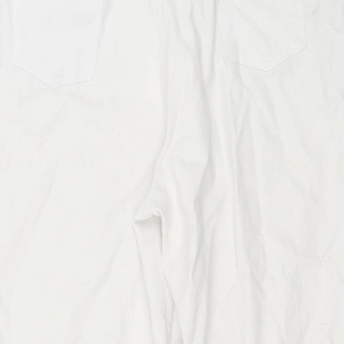Epilogue Womens White   Cropped Trousers Size 16 L21 in