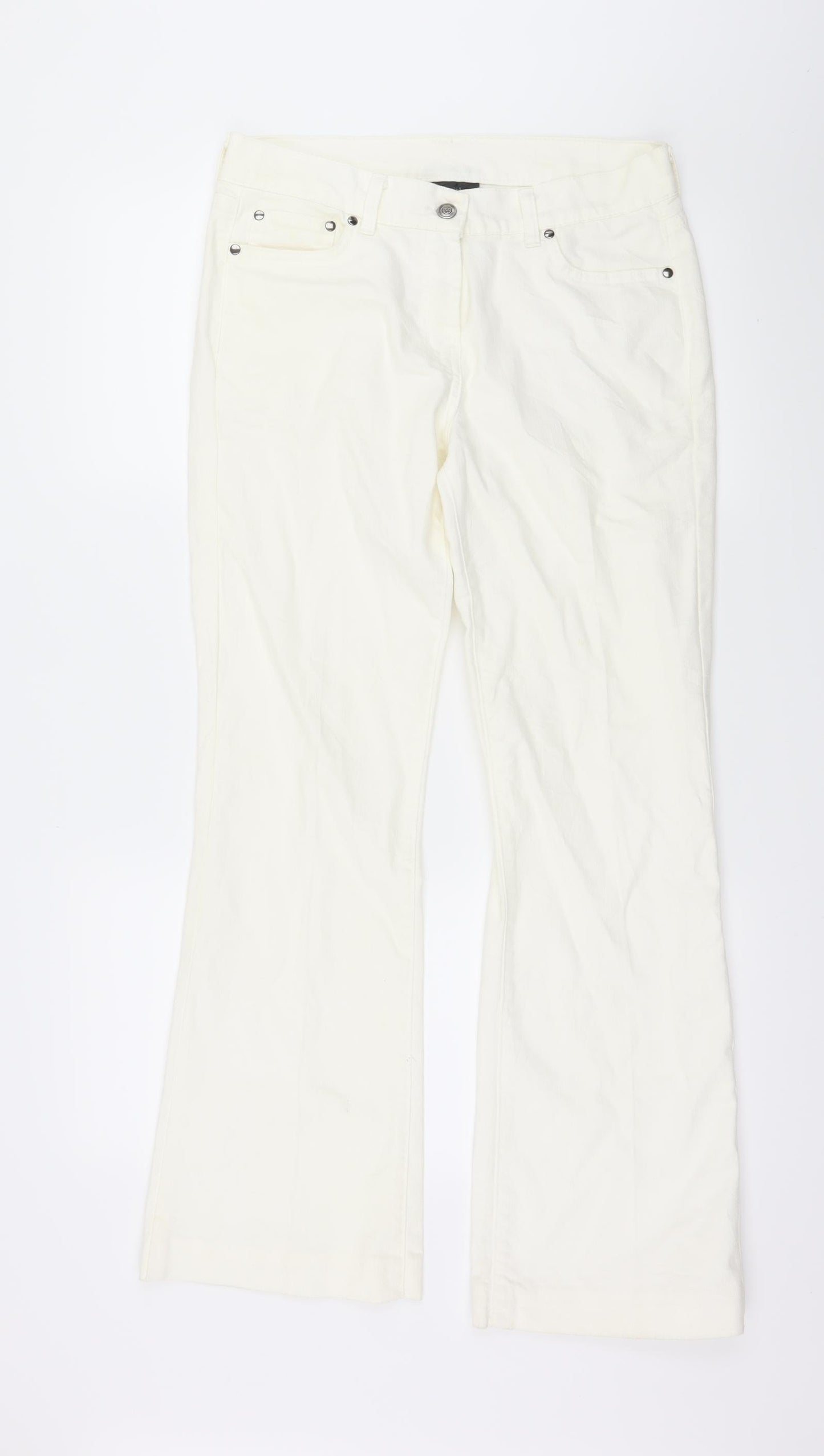 Principles Womens Ivory  Denim Bootcut Jeans Size 12 L30 in