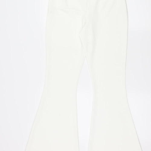 Missy Empire Womens White    Trousers Size 10 L33 in
