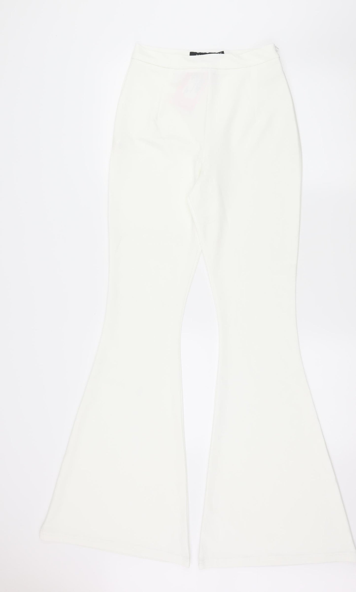 Missy Empire Womens White    Trousers Size 10 L33 in