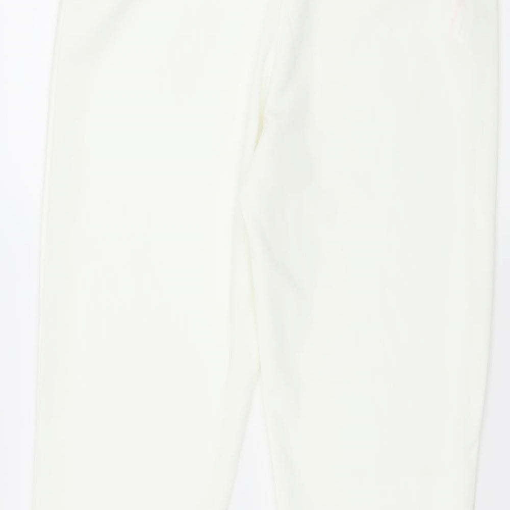 Missy Empire Womens White    Trousers Size 10 L33 in