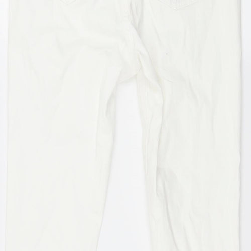 Phase Eight Womens White  Denim Skinny Jeans Size 12 L28 in