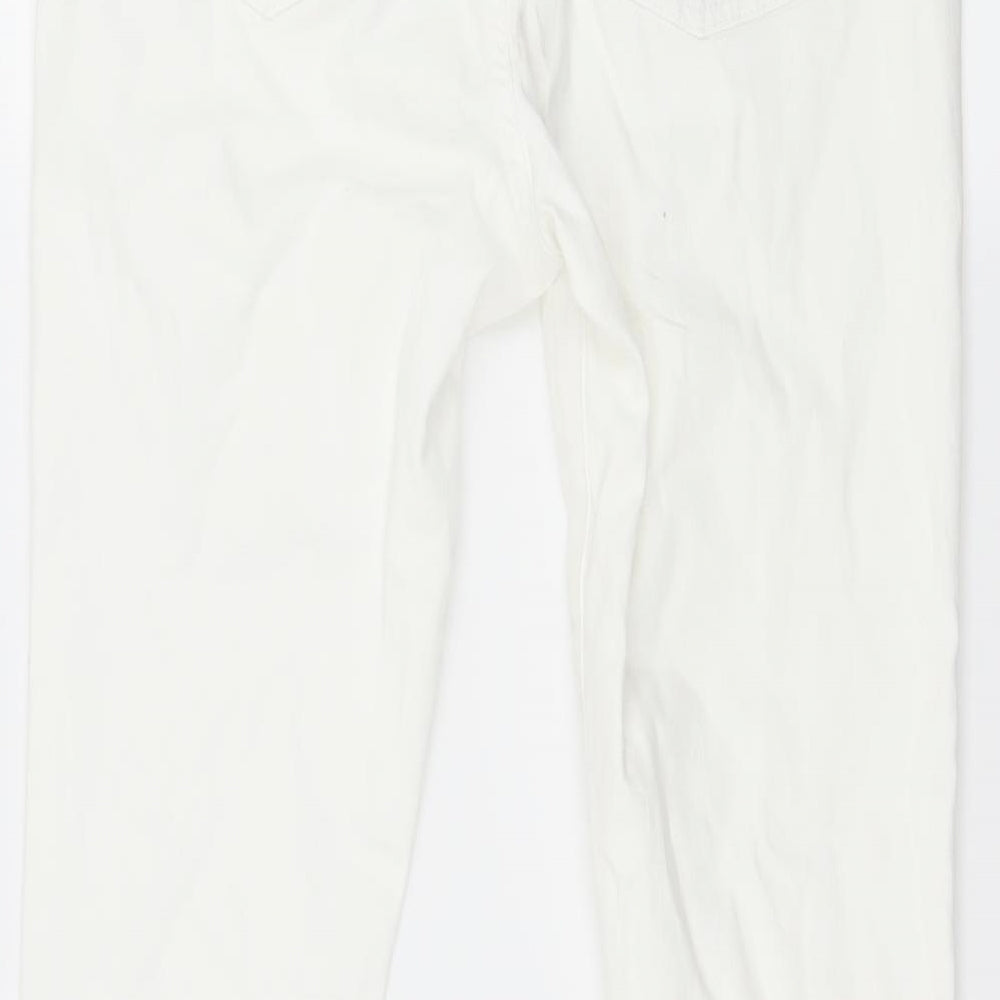 Phase Eight Womens White  Denim Skinny Jeans Size 12 L28 in