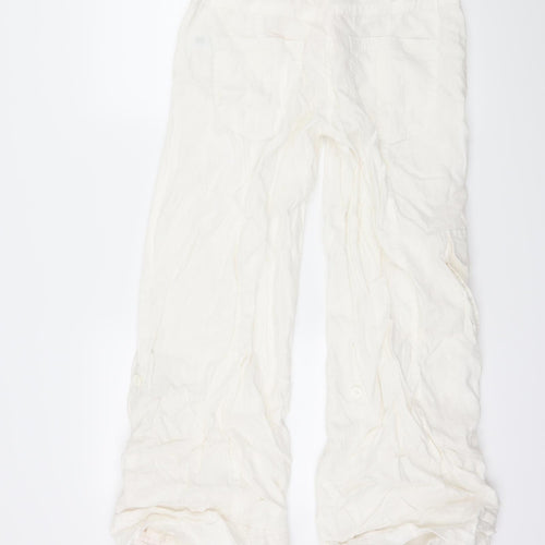 South Womens White   Trousers  Size 10 L27 in