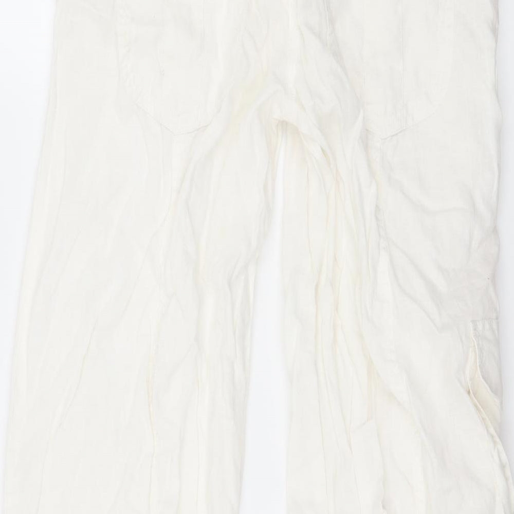 South Womens White   Trousers  Size 10 L27 in