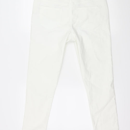 George Womens White  Denim Skinny Jeans Size 12 L27 in
