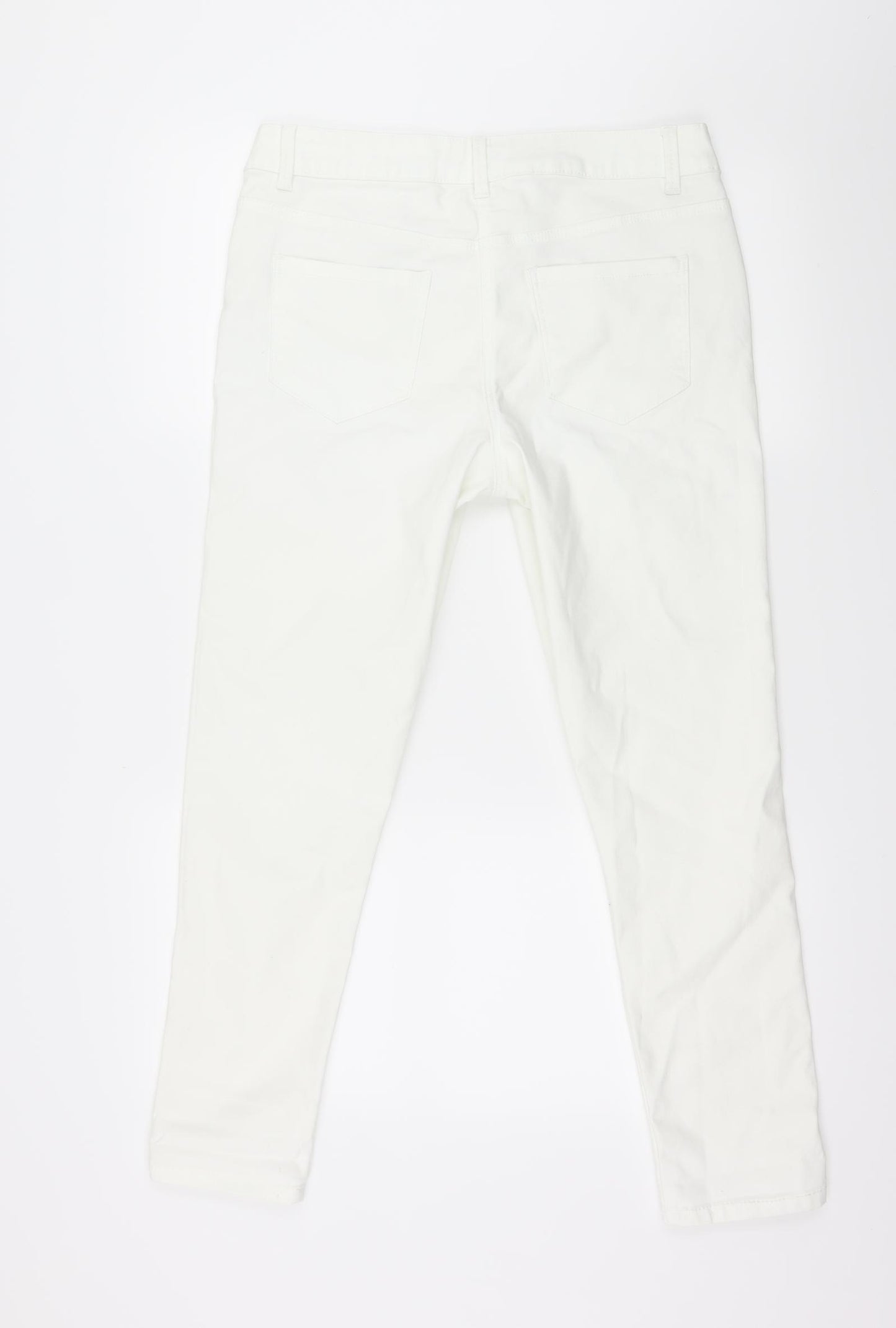 George Womens White  Denim Skinny Jeans Size 12 L27 in