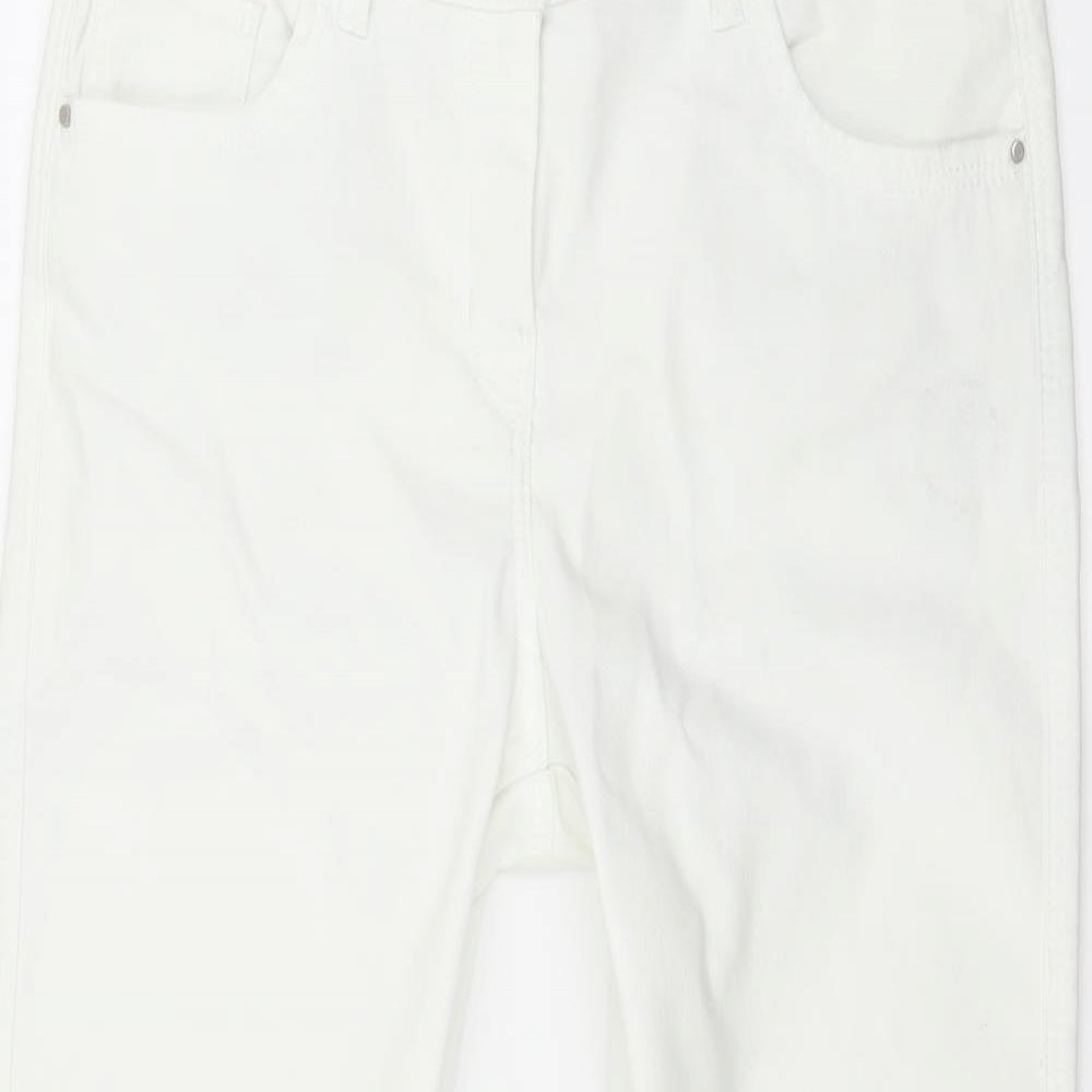 George Womens White  Denim Skinny Jeans Size 12 L27 in