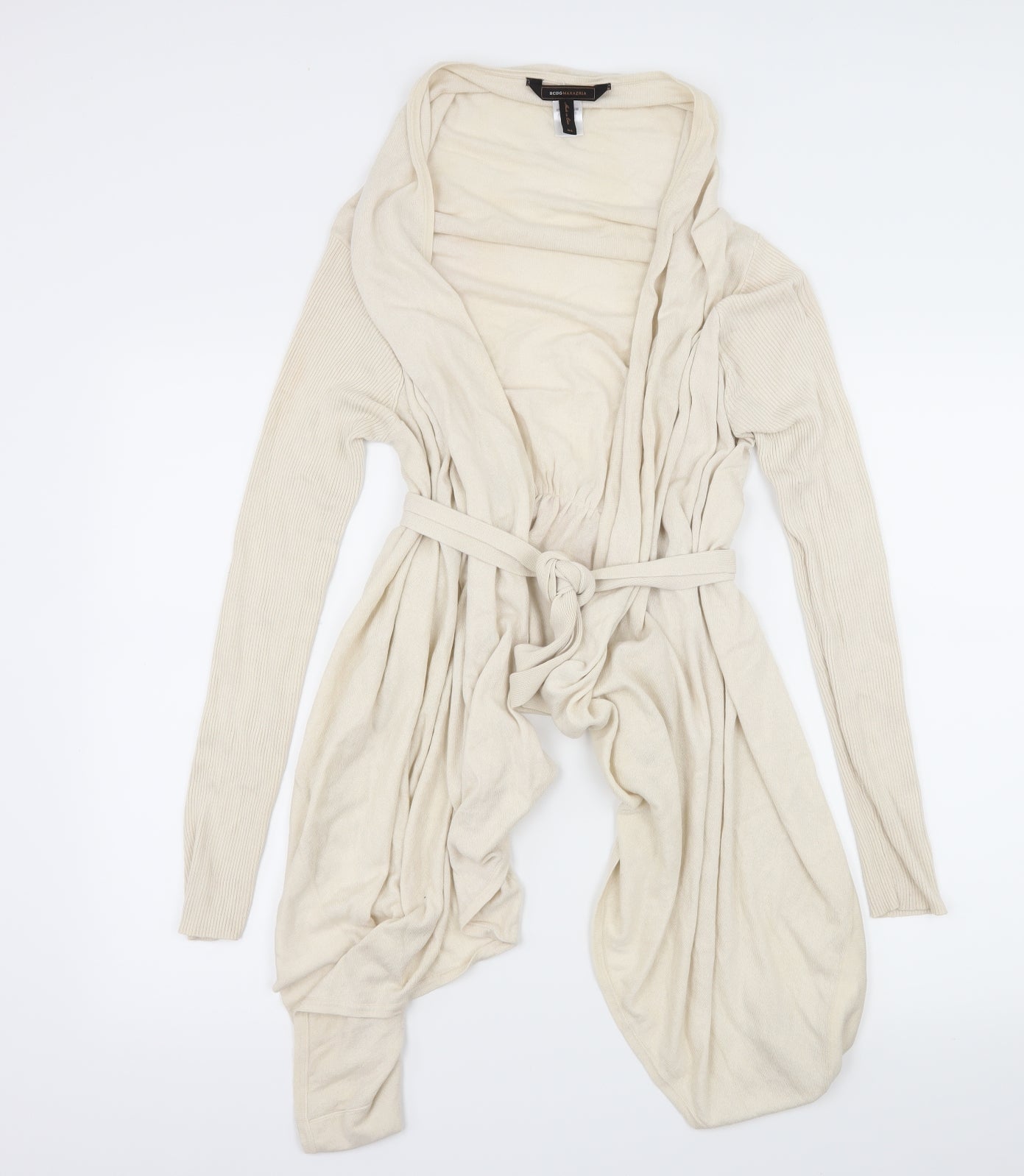 BCBG Maxazria Womens Ivory  Knit Cardigan Jumper Size M