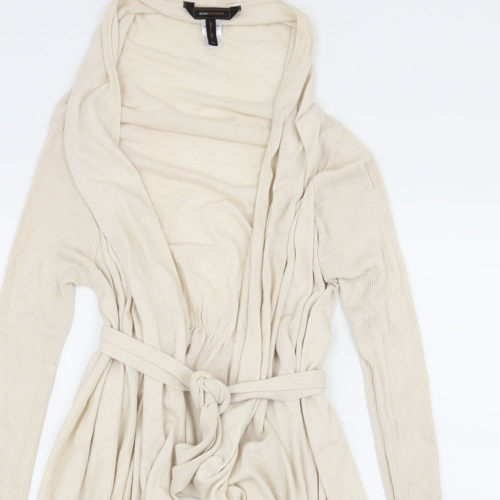 BCBG Maxazria Womens Ivory  Knit Cardigan Jumper Size M
