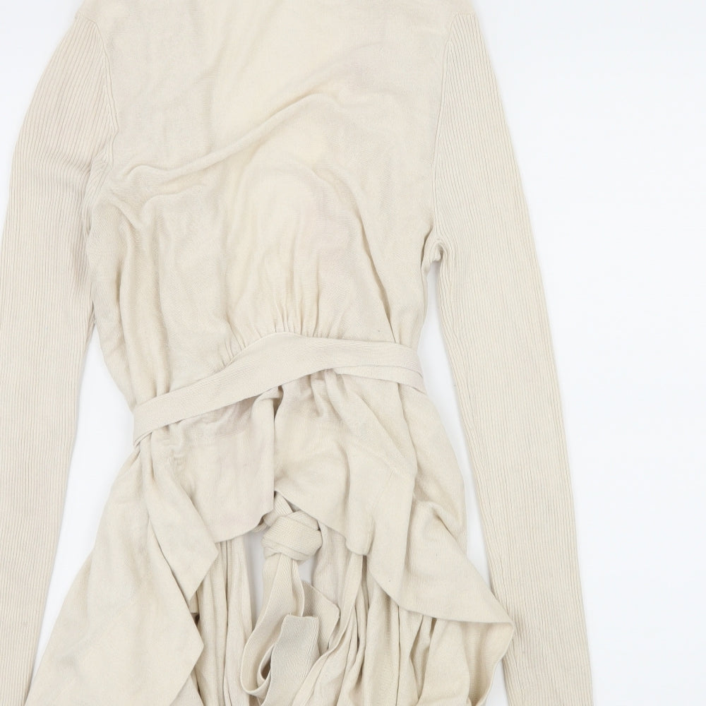 BCBG Maxazria Womens Ivory  Knit Cardigan Jumper Size M