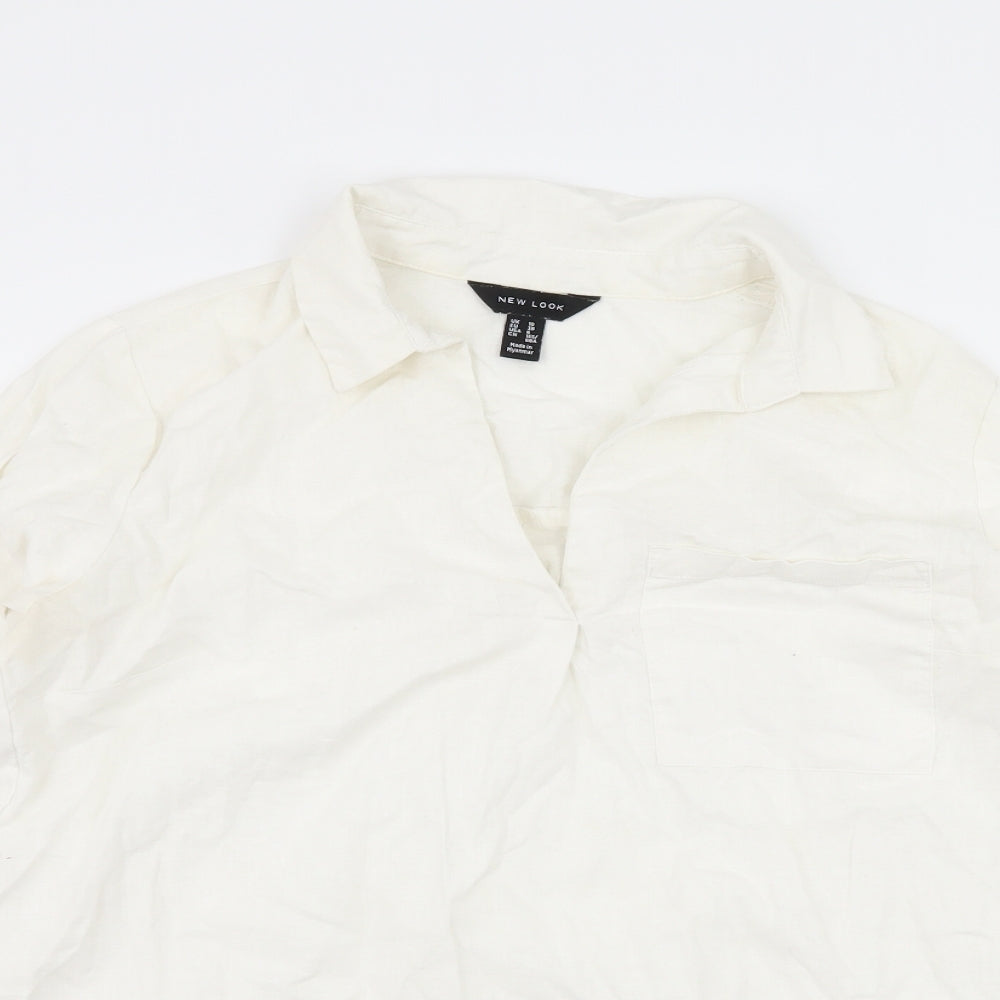New Look Womens White   Basic Blouse Size 10