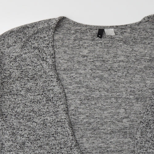 H&M Womens Grey  Knit Cardigan Jumper Size S