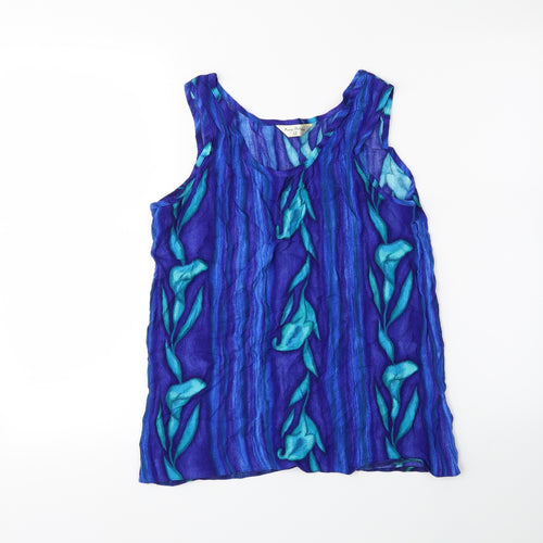 Anne Morella Womens Blue   Basic Tank Size 12