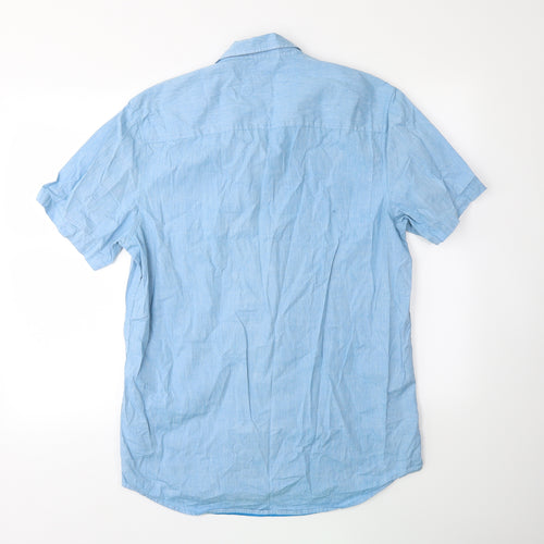 Topman Mens Blue    Button-Up Size L